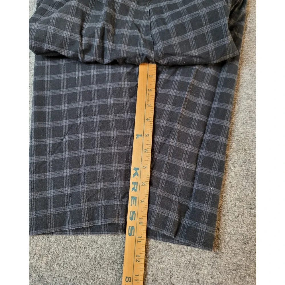 Banana Republic Shorts Mens 36 Blue Plaid Flat Front Chino 10